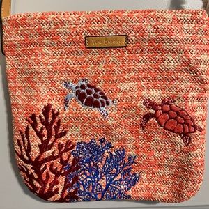 NWT VERA BRADLEY SCARLET CORAL TURTLE CROSSBODY BAG/PURSE